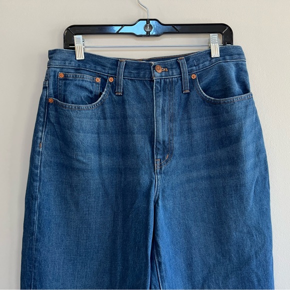 Madewell Baggy Straight Jeans, Dark Worn Indigo Wash, 30 - Picture 4 of 12